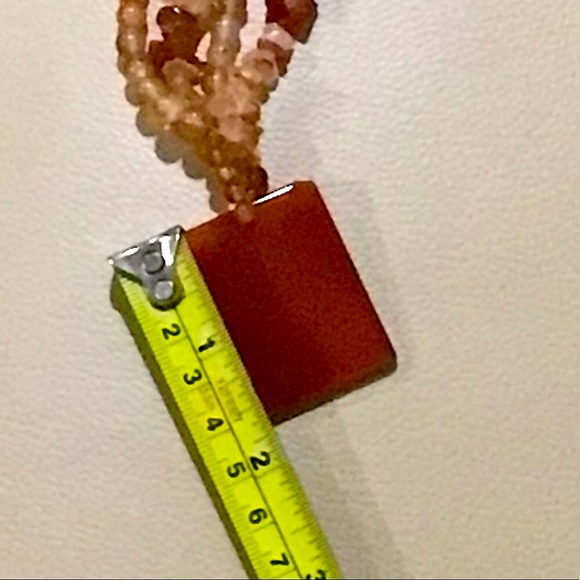 ❤ Multi strand Agate necklace with beautiful Brazilian Agate Pendant ❤ - Picture 9 of 12